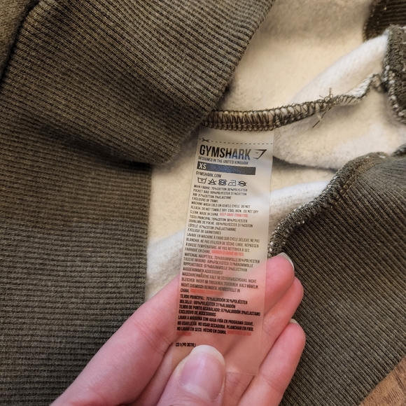 Long Green Gymshark Mock Neck Sweatshirt - Picture 4 of 9